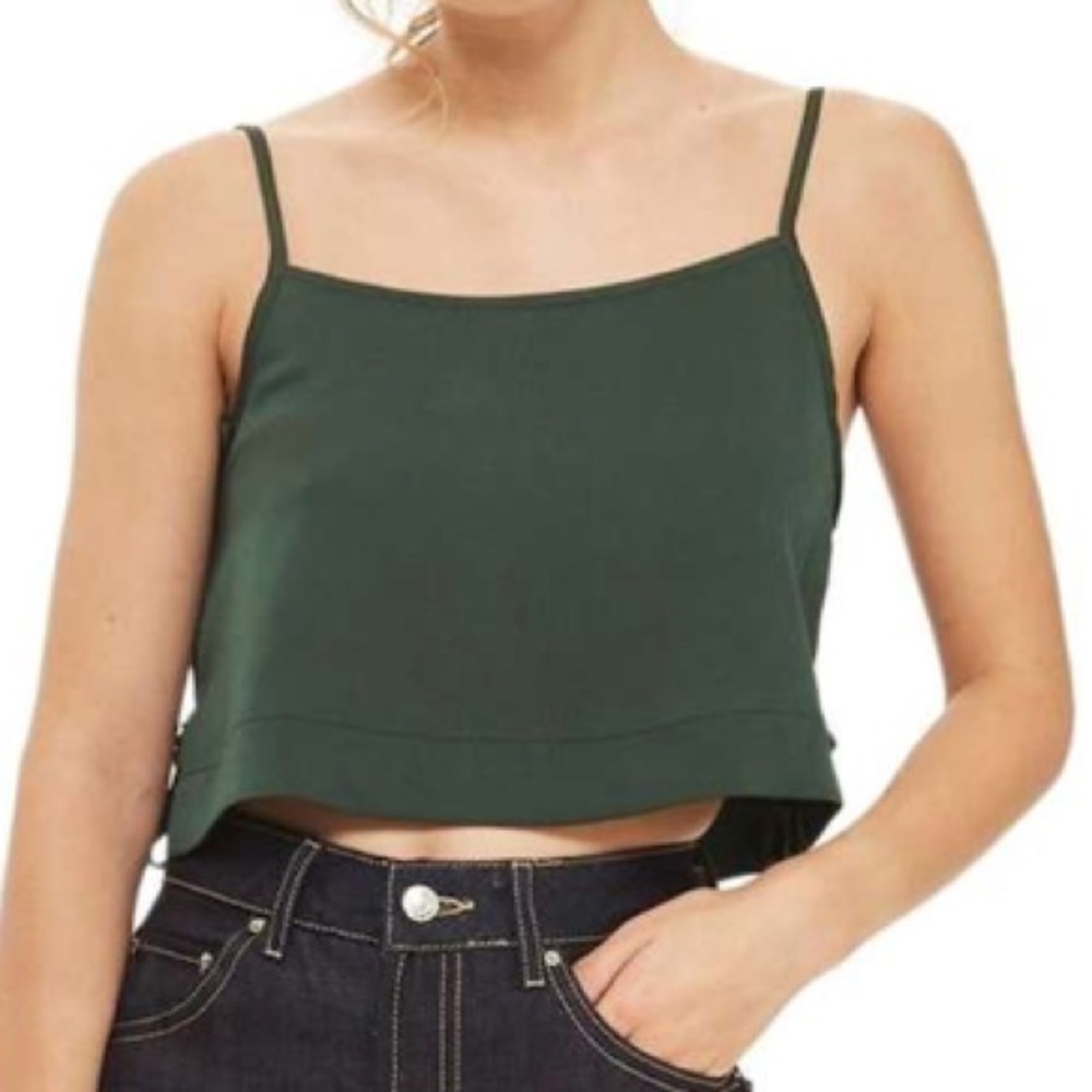 Topshop Tie Side Cropped Camisole Top